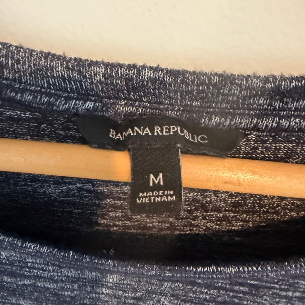 Banana Republic Gray Tie Front Blouse - Picture 2 of 2